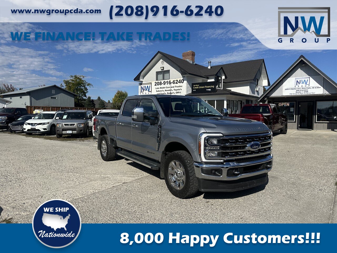 2023 Ford F-350 Super Duty Lariat Low Miles, Amazing Diesel Super Duty! 4x4, Lariat Package! - Photo 1 - Post Falls, ID 83854