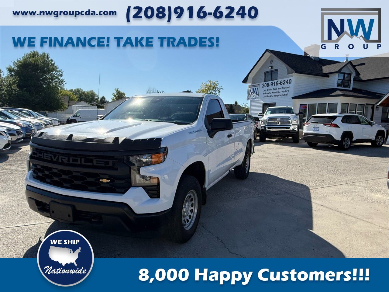 2022 Chevrolet Silverado 1500 8 FOOT BED. 4x4, 5.3L V8. Nice Truck! Very Clean! - Photo 3 - Post Falls, ID 83854
