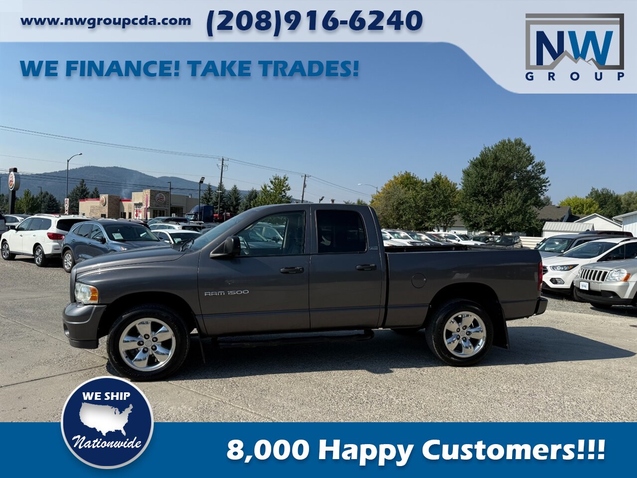 2002 Dodge Ram 1500 SLT 4dr Quad Cab SLT Low Miles, Nice Truck! 4x4 - Photo 4 - Post Falls, ID 83854