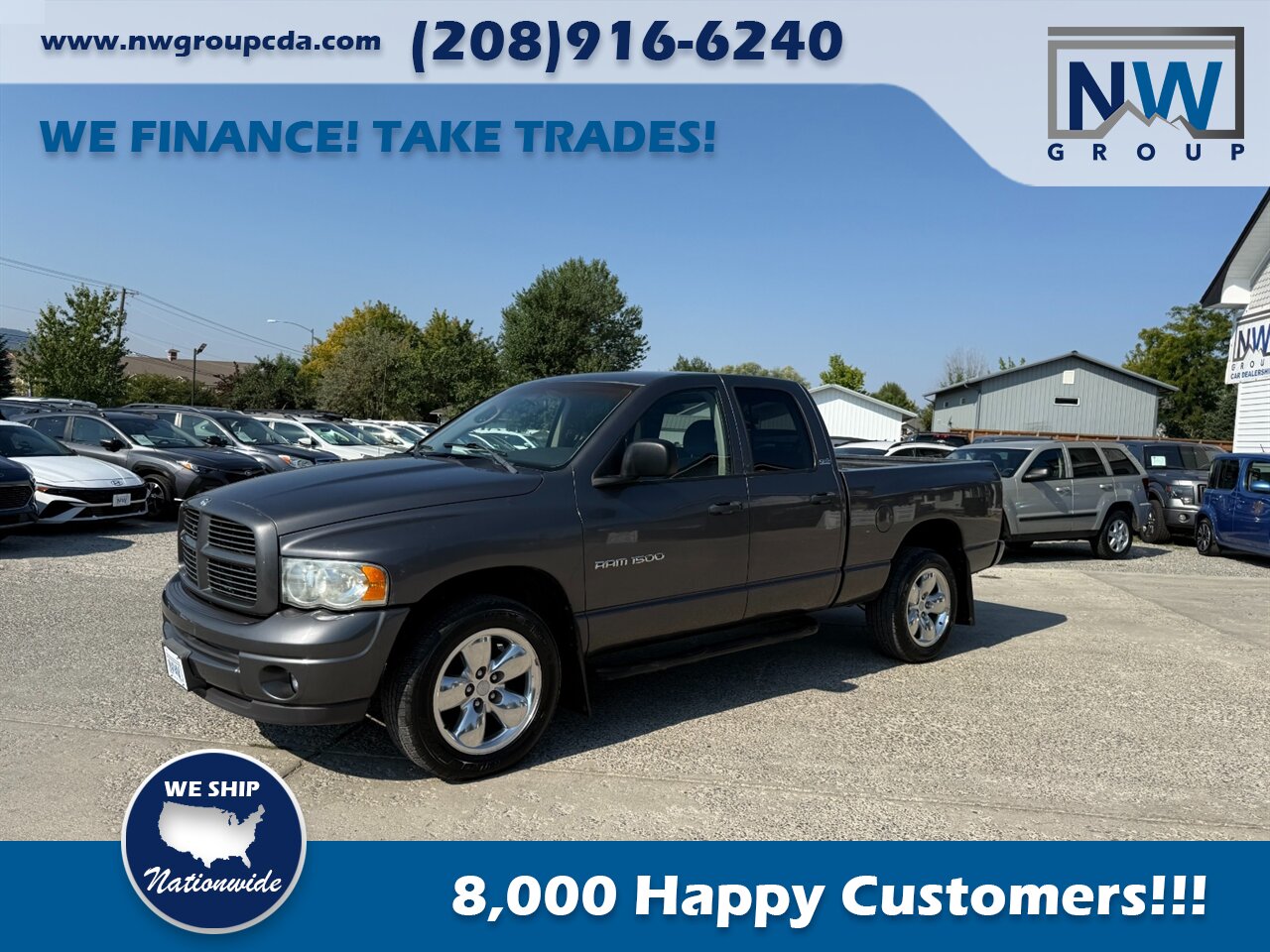 2002 Dodge Ram 1500 SLT 4dr Quad Cab SLT Low Miles, Nice Truck! 4x4 - Photo 3 - Post Falls, ID 83854