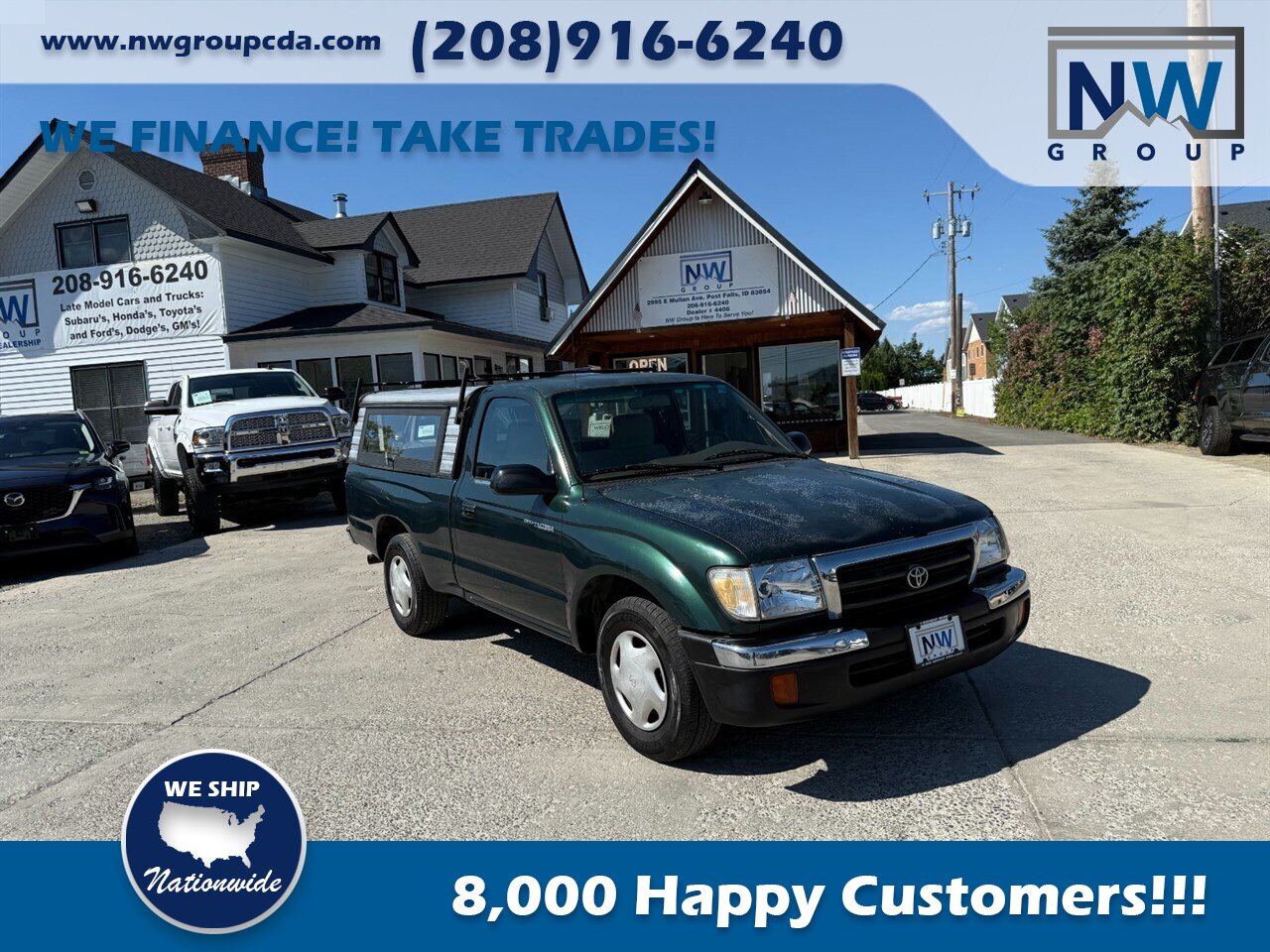 2000 Toyota Tacoma Canopy,  Fully Serviced, Nice Pick Up Truck with Great Economy! - Photo 1 - Post Falls, ID 83854