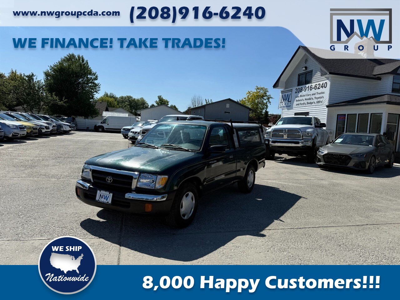 2000 Toyota Tacoma Canopy,  Fully Serviced, Nice Pick Up Truck with Great Economy! - Photo 3 - Post Falls, ID 83854