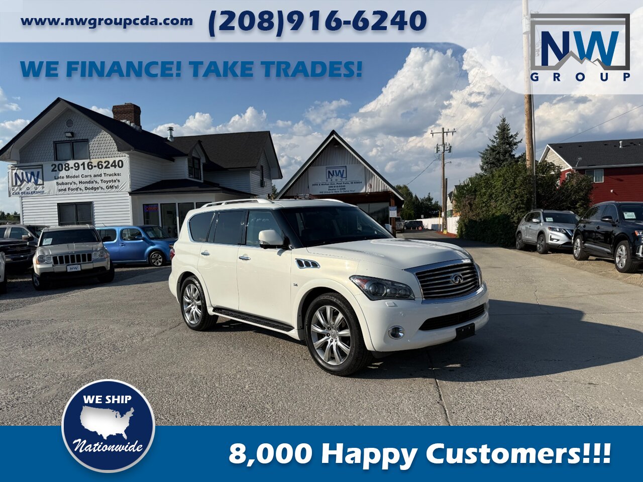 2014 INFINITI QX80 Timing Chain & Water Pump Replaced, New Tires, Transmission Serviced, Clean Title, AWD. Fully Loaded. - Photo 1 - Post Falls, ID 83854