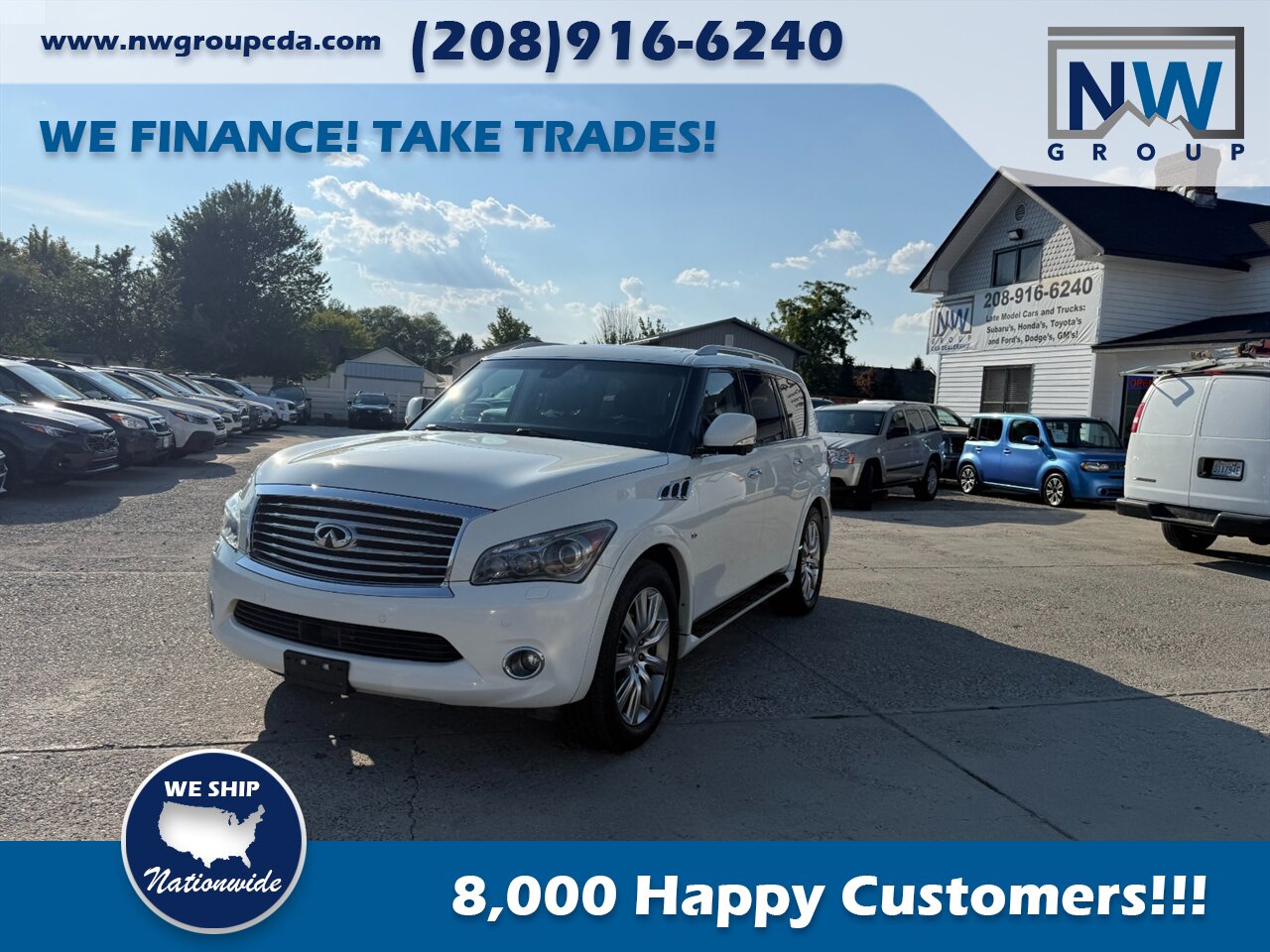 2014 INFINITI QX80 Timing Chain & Water Pump Replaced, New Tires, Transmission Serviced, Clean Title, AWD. Fully Loaded. - Photo 3 - Post Falls, ID 83854