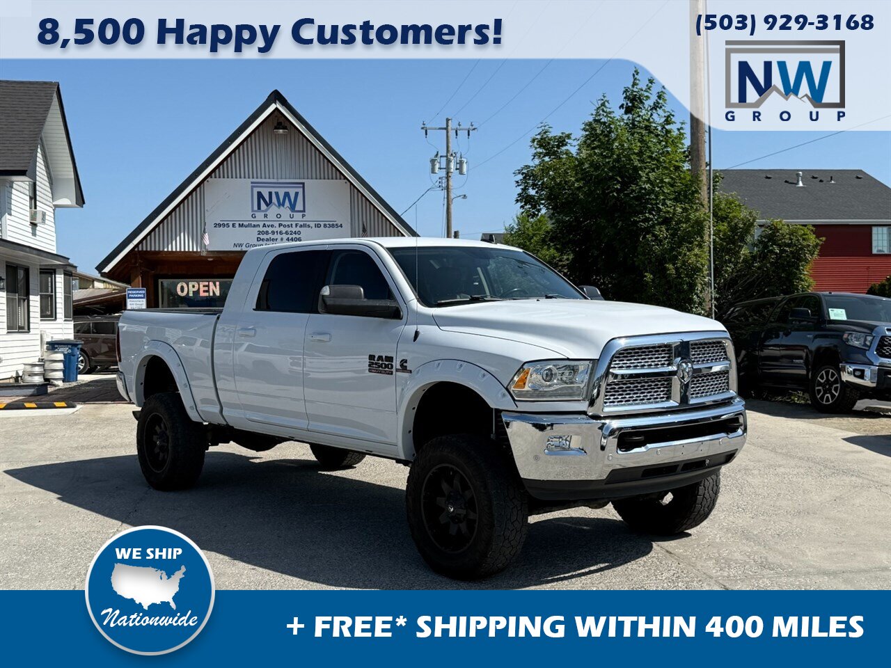 2018 RAM 2500 Laramie. Lifted, Mega Cab, Amazing Truck! Nice Wheels/Tires Package, Loaded with Options! - Photo 1 - Post Falls, ID 83854