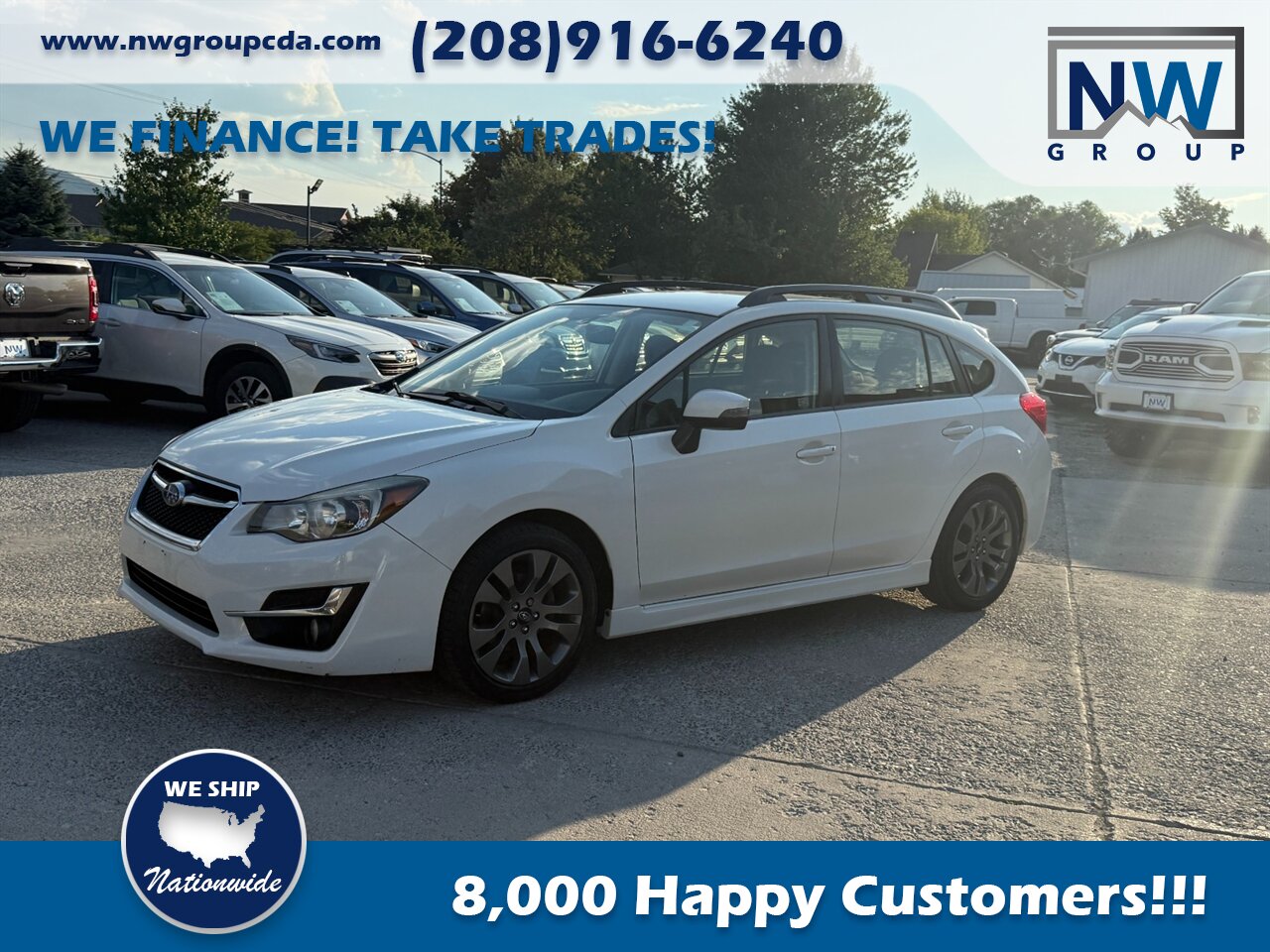 2015 Subaru Impreza 2.0i Sport Premium. Manual (5-speed), 62k miles, Alloy Wheels! - Photo 3 - Post Falls, ID 83854