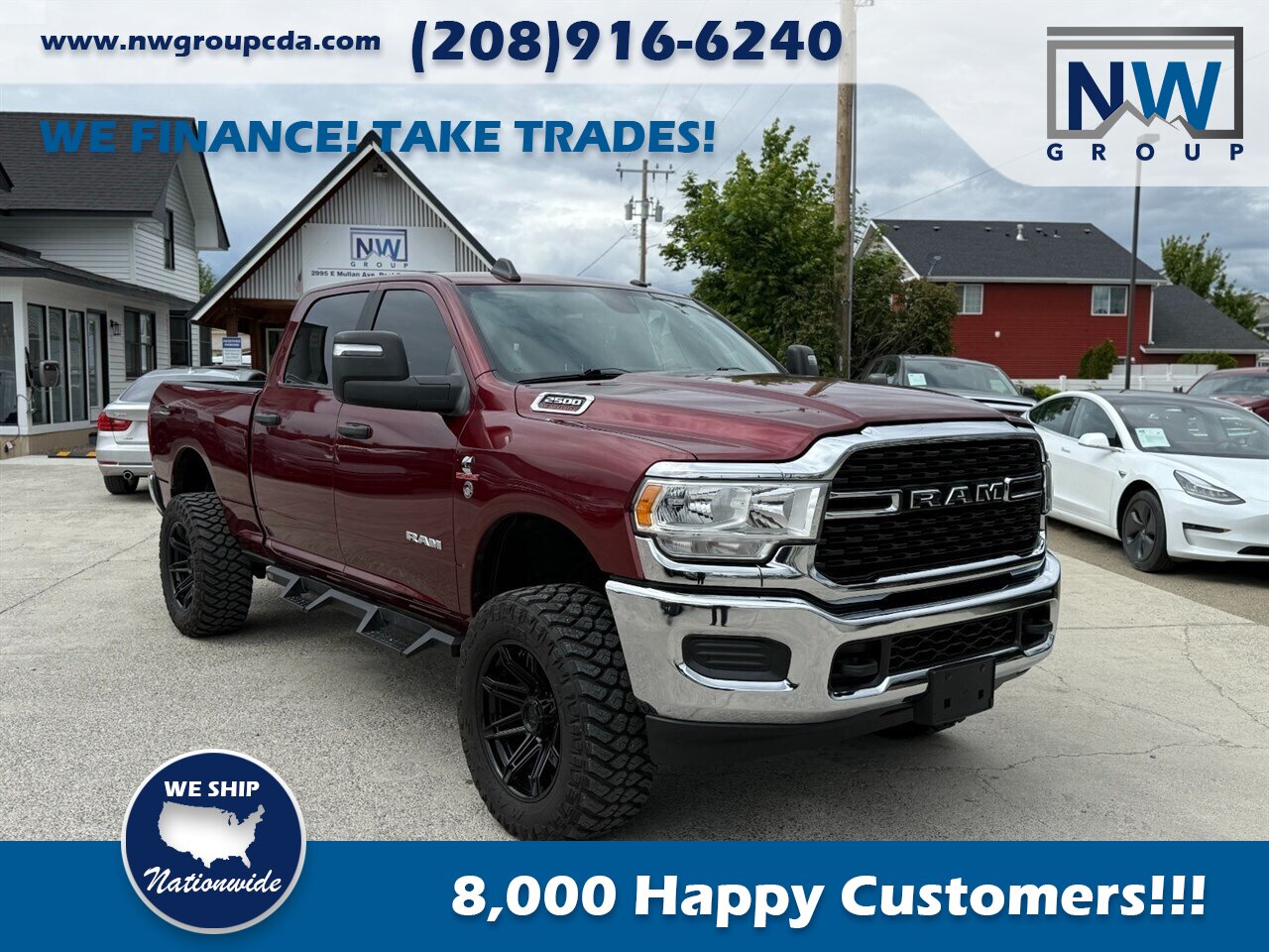 2024 RAM 2500 Big Horn. Factory Lift with Custom Brand Wheels and Tires, 3k miles, Superb truck! - Photo 1 - Post Falls, ID 83854