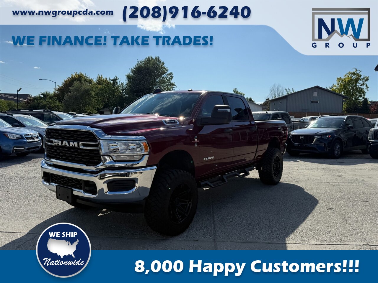 2024 RAM 2500 Big Horn. Factory Lift with Custom Brand Wheels and Tires, 3k miles, Superb truck! - Photo 3 - Post Falls, ID 83854