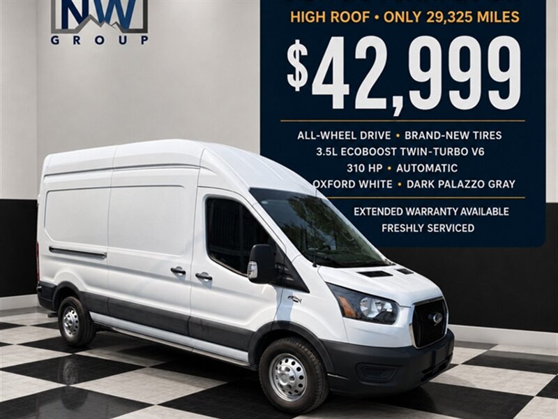 2024 Ford Transit 250  AWD. High Roof. Brand New Tires, Amazing Shape!