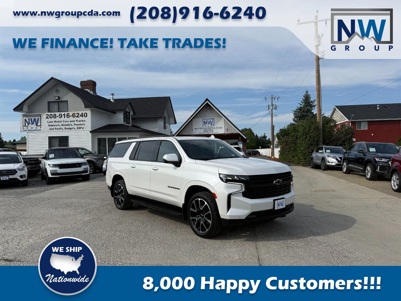 2022 Chevrolet Suburban RST.  48k miles, Tow Package, Panoramic Sunroof! Freshly Serviced, Very Clean, 7 passenger (Captain Chairs). - Photo 1 - Post Falls, ID 83854
