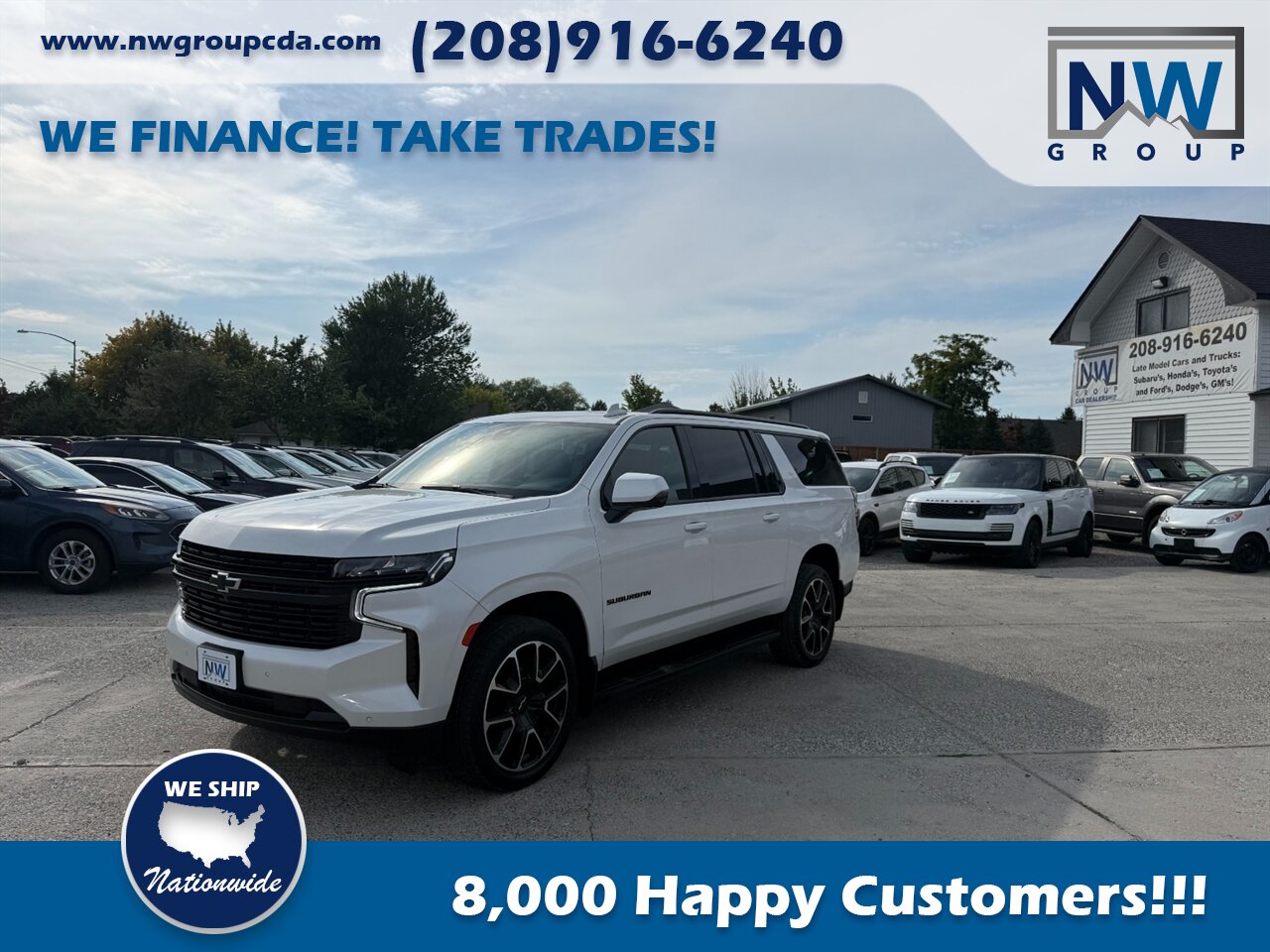 2022 Chevrolet Suburban RST.  48k miles, Tow Package, Panoramic Sunroof! Freshly Serviced, Very Clean, 7 passenger (Captain Chairs). - Photo 3 - Post Falls, ID 83854