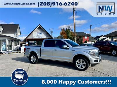 2018 Ford F-150 Platinum.  50k miles. 36 gallon tank! Flawless Truck! Power Steps, 4x4 and more! Truck