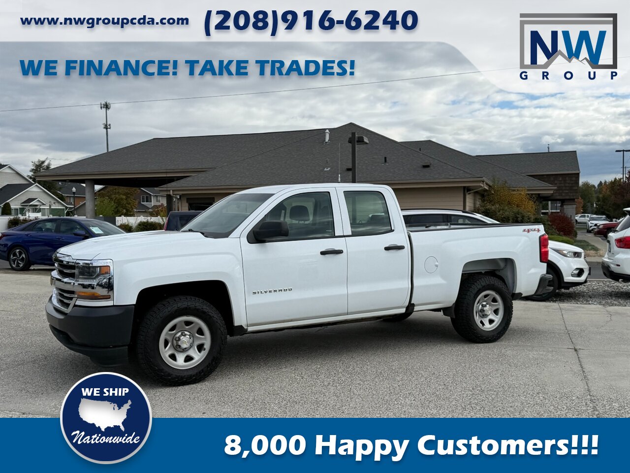 2017 Chevrolet Silverado 1500 Work Truck. ONLY 67K MILES, RUNS GREAT, 4X4, AMAZING PICK UP! - Photo 4 - Post Falls, ID 83854