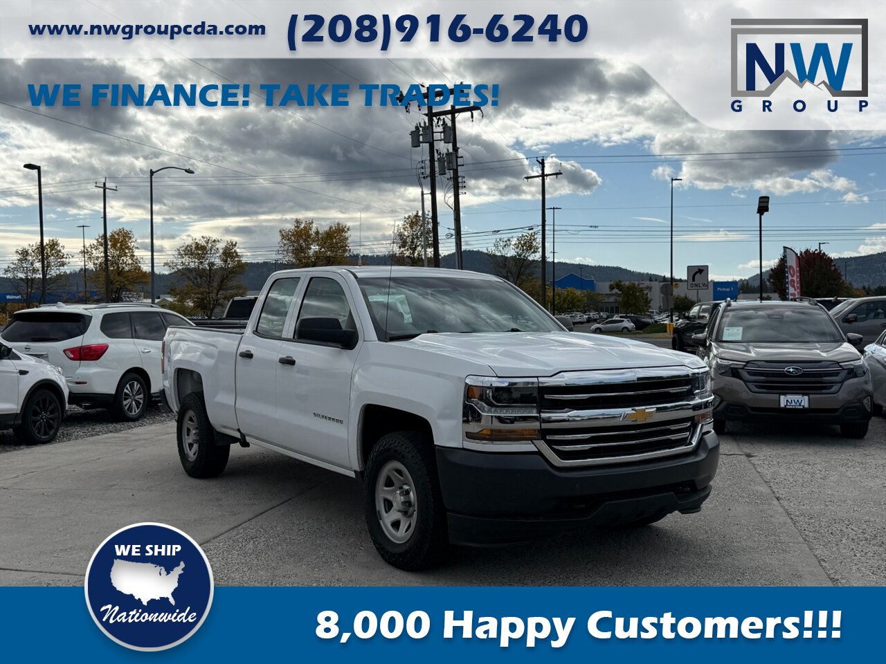 2017 Chevrolet Silverado 1500 Work Truck. ONLY 67K MILES, RUNS GREAT, 4X4, AMAZING PICK UP! - Photo 1 - Post Falls, ID 83854