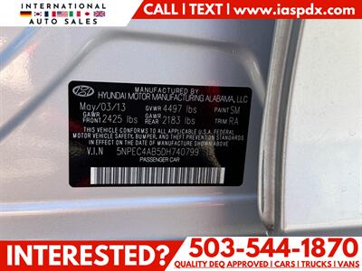 2013 Hyundai SONATA SE 2.0T   - Photo 14 - Portland, OR 97216