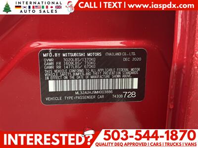 2021 Mitsubishi Mirage ES   - Photo 12 - Portland, OR 97216