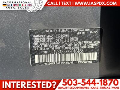 2022 Subaru WRX Premium   - Photo 13 - Portland, OR 97216