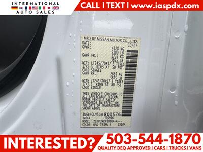 2018 Nissan NV 2500 HD S   - Photo 13 - Portland, OR 97216