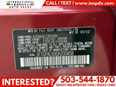 2013 Subaru Impreza 2.0i Sport Premium   - Photo 10 - Portland, OR 97216