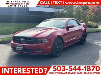 2013 Ford Mustang V6 Convertible