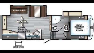 2017 FOREST RIVER CHEROKEE ARTIC WOLF 255 DRL  