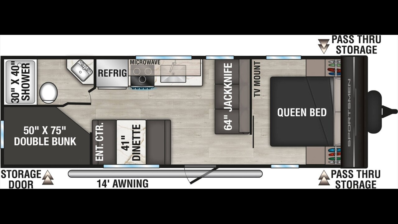 2026 KZ SPORTSMEN SELECT 260BHSL   - Photo 1 - Aurora, MO 65605