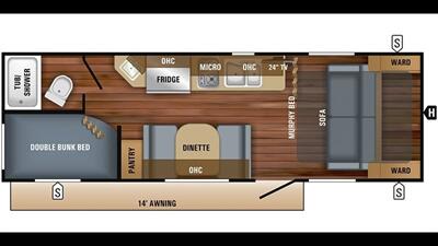 2018 JAYCO JAY FEATHER 22BHM  