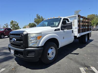 2011 Ford Commercial F-350 Super Duty STAKE BED 6.2L GAS,12FT BED,ONLY 24K MILES,  2000LB PWR LFT GATE! - Photo 1 - Santa Ana, CA 92703