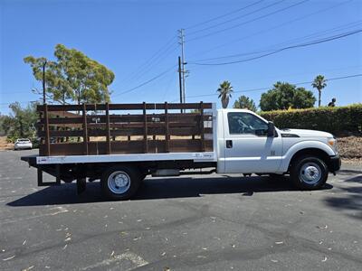 2011 Ford Commercial F-350 Super Duty STAKE BED 6.2L GAS,12FT BED,ONLY 24K MILES,  2000LB PWR LFT GATE! - Photo 4 - Santa Ana, CA 92703