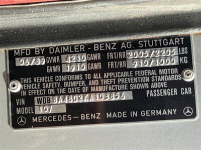 1989 Mercedes-Benz 560 SL   - Photo 23 - Boca Raton, FL 33432