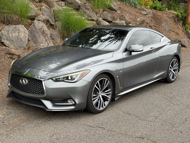 Gray (Graphite Shadow) 2017 INFINITI Q60 3.0t Premium Coupe RWD Coupe Rear-Wheel Drive 7-Speed Automatic