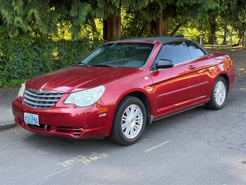 Red 2008 Chrysler Sebring Convertible Front-Wheel Drive Automatic