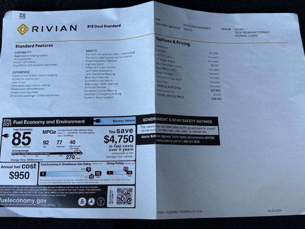 2025 Rivian R1S Adventure Dual Motor Standard Pack - Photo 25 - Lennox, CA 90304