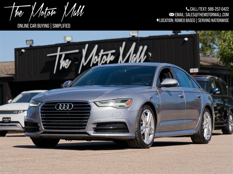 Tornado Gray Metallic 2017 Audi A6 Sedan Front-Wheel Drive 7-Speed Automatic
