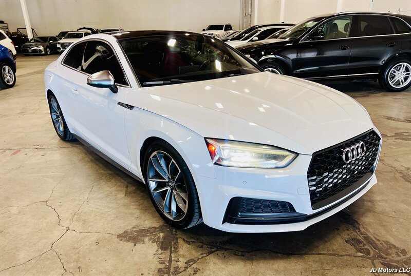 White 2018 Audi S5 3.0T quattro Premium Plus Coupe AWD Coupe All-Wheel Drive 8-Speed Automatic