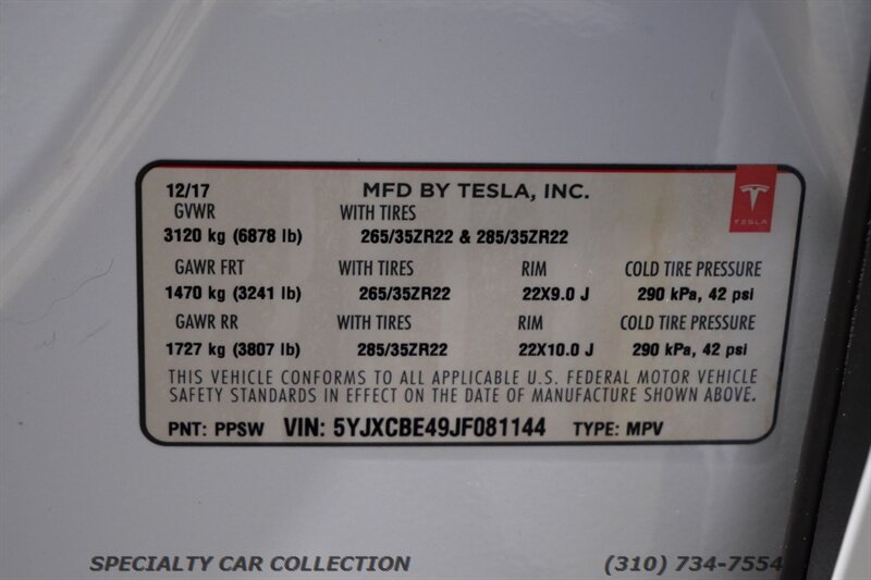2018 Tesla Model X P100D   - Photo 36 - West Hollywood, CA 90069