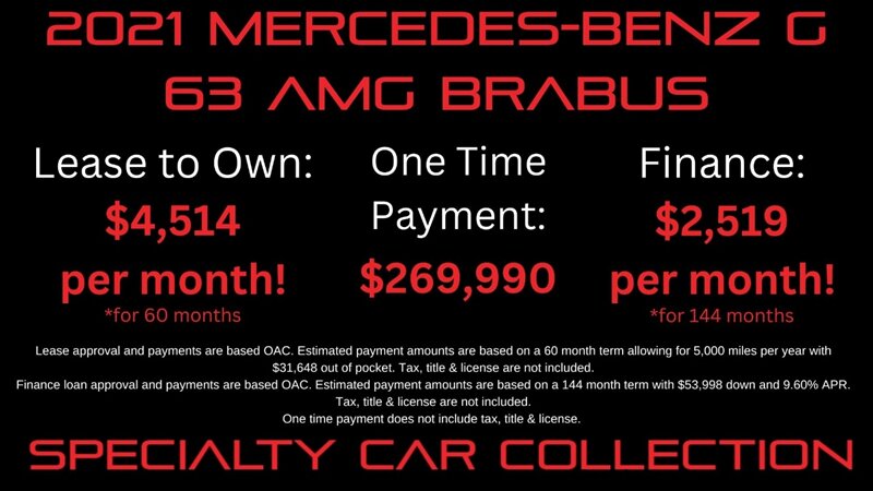 2021 Mercedes-Benz AMG G 63  BRABUS - Photo 3 - West Hollywood, CA 90069