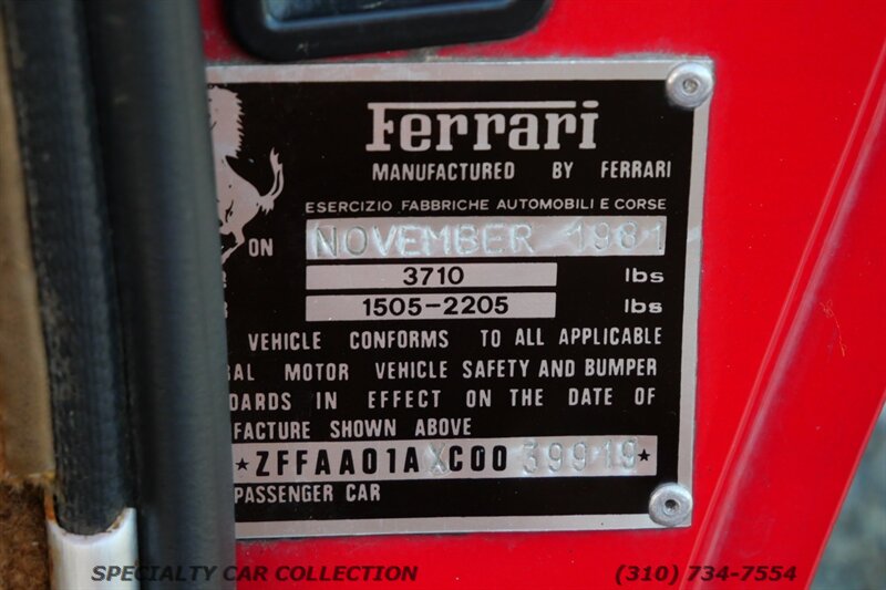 1982 Ferrari 308 GTBi - Photo 26 - West Hollywood, CA 90069