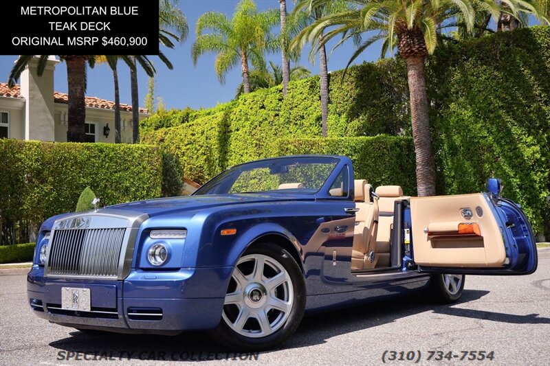 Blue 2009 Rolls-Royce Phantom Drophead Coupe Convertible Convertible Rear-Wheel Drive 6-Speed Automatic