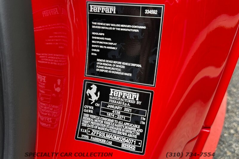 2021 Ferrari F8 Spider   - Photo 39 - West Hollywood, CA 90069
