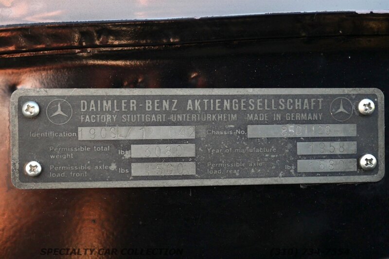1958 Mercedes-Benz 190 SL - Photo 38 - West Hollywood, CA 90069