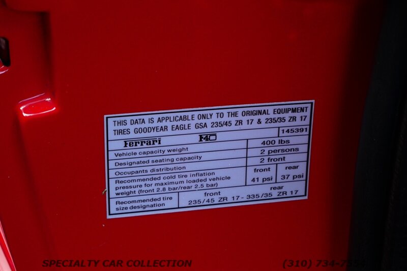 1991 Ferrari F40   - Photo 55 - West Hollywood, CA 90069