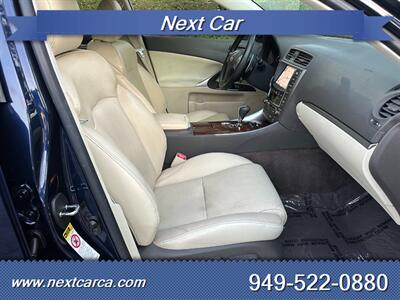 2011 Lexus IS 250  RWD, Low Mileage  With NAVI and Back up Camera - Photo 21 - Irvine, CA 92614