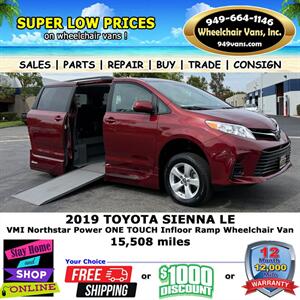2019 Toyota Sienna LE Wheelchair Van   - Photo 1 - Laguna Hills, CA 92653
