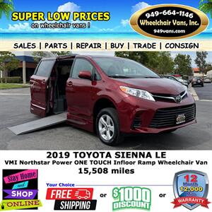 2019 Toyota Sienna LE Wheelchair Van   - Photo 2 - Laguna Hills, CA 92653