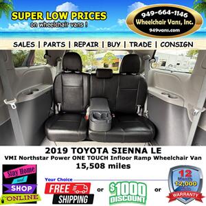 2019 Toyota Sienna LE Wheelchair Van   - Photo 12 - Laguna Hills, CA 92653