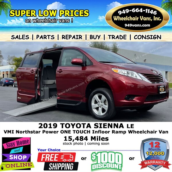 2019 Toyota Sienna LE Wheelchair Van - Photo 1 - Laguna Hills, CA 92653