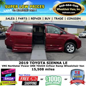 2019 Toyota Sienna LE Wheelchair Van   - Photo 3 - Laguna Hills, CA 92653