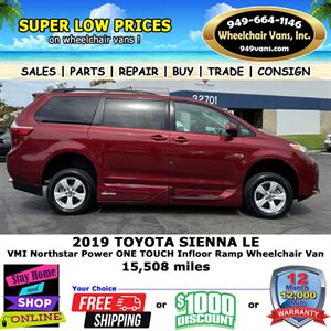 2019 Toyota Sienna LE Wheelchair Van   - Photo 6 - Laguna Hills, CA 92653