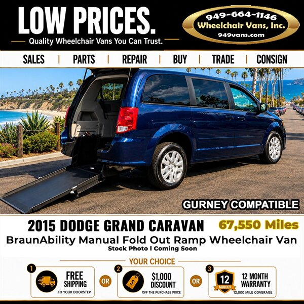 2015 Dodge Grand Caravan SE Wheelchair Van  